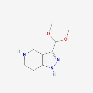 3-(Dimethoxymethyl)-4,5,6,7-tetrahydro-1H-pyrazolo[4,3-C]pyridine