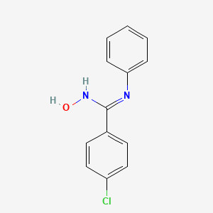 4-chloro-N'-hydroxy-N-phenylbenzenecarboximidamide