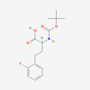 2-((Tert-butoxycarbonyl)amino)-4-(2-fluorophenyl)butanoic acid