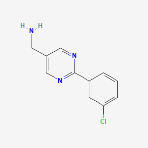 (2-(3-Chlorophenyl)pyrimidin-5-YL)methanamine