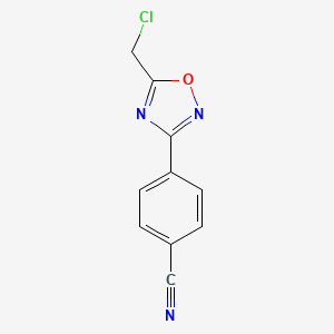 4-[5-(Chloromethyl)-1,2,4-oxadiazol-3-YL]benzonitrile