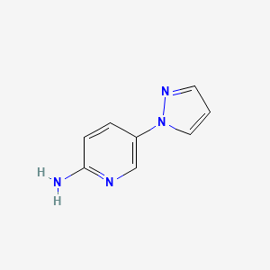 B1486338 5-(1H-Pyrazol-1-yl)pyridin-2-amine CAS No. 1152839-05-8