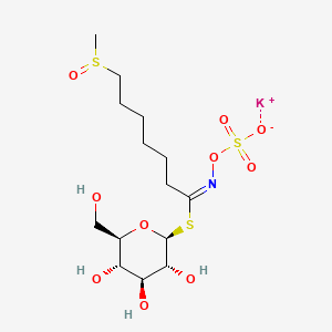 potassium;[(E)-[7-methylsulfinyl-1-[(2S,3R,4S,5S,6R)-3,4,5-trihydroxy-6-(hydroxymethyl)oxan-2-yl]sulfanylheptylidene]amino] sulfate