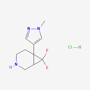 7,7-difluoro-6-(1-methyl-1H-pyrazol-4-yl)-3-azabicyclo[4.1.0]heptane hydrochloride