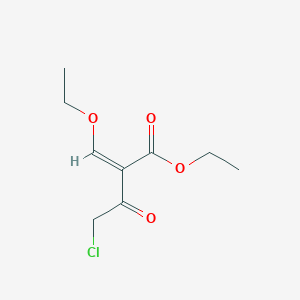 molecular formula C9H13ClO4 B14863400 ethyl (2Z)-4-chloro-2-(ethoxymethylidene)-3-oxobutanoate 