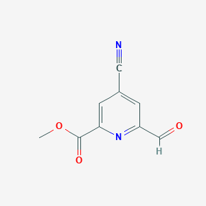 Methyl 4-cyano-6-formylpyridine-2-carboxylate