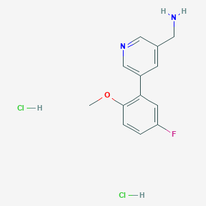 (5-(5-Fluoro-2-methoxyphenyl)pyridin-3-yl)methanamine dihydrochloride