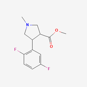 Methyl 4-(2,5-difluorophenyl)-1-methylpyrrolidine-3-carboxylate