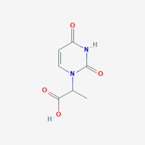 molecular formula C7H8N2O4 B14863419 2-(2,4-dioxo-3,4-dihydropyrimidin-1(2H)-yl)propanoic acid 