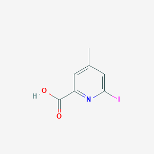 molecular formula C7H6INO2 B14863426 6-Iodo-4-methylpyridine-2-carboxylic acid 