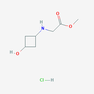 B1486344 Methyl 2-[(3-hydroxycyclobutyl)amino]acetate hydrochloride CAS No. 2203071-47-8