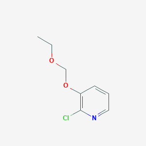 molecular formula C8H10ClNO2 B14863453 2-Chloro-3-(ethoxymethoxy)pyridine 