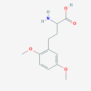 molecular formula C12H17NO4 B14863461 2-Amino-4-(2,5-dimethoxyphenyl)butanoic acid 