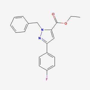 Ethyl 1-benzyl-3-(4-fluorophenyl)-1H-pyrazole-5-carboxylate