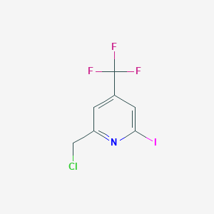 2-(Chloromethyl)-6-iodo-4-(trifluoromethyl)pyridine