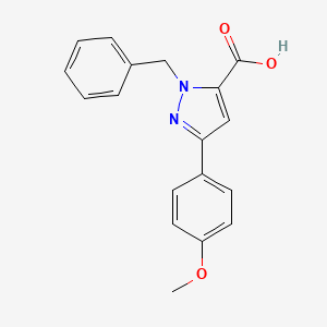 1-Benzyl-3-(4-methoxyphenyl)-1H-pyrazole-5-carboxylic acid