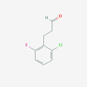 molecular formula C9H8ClFO B1486351 3-(2-氯-6-氟苯基)丙醛 CAS No. 862574-71-8