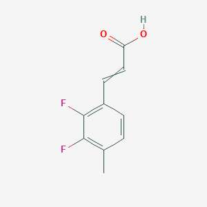 molecular formula C10H8F2O2 B14863516 (E)-3-(2,3-difluoro-4-methylphenyl)acrylic acid 