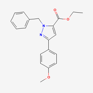 Ethyl 1-benzyl-3-(4-methoxyphenyl)-1H-pyrazole-5-carboxylate