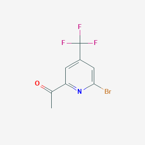 2-Acetyl-4-trifluoromethyl-6-bromopyridine