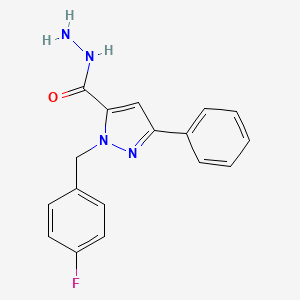 1-(4-Fluorobenzyl)-3-phenyl-1H-pyrazole-5-carbohydrazide