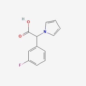 2-(3-fluorophenyl)-2-(1H-pyrrol-1-yl)acetic acid