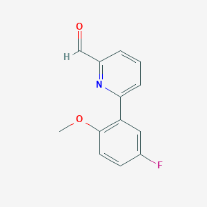 6-(5-Fluoro-2-methoxyphenyl)picolinaldehyde