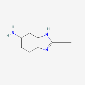 molecular formula C11H19N3 B14863620 2-(tert-butyl)-4,5,6,7-tetrahydro-1H-benzo[d]imidazol-5-amine 