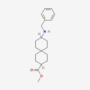 Methyl 3-(benzylamino)spiro[5.5]undecane-9-carboxylate