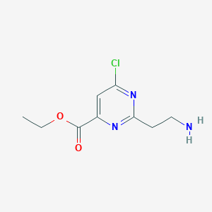 2-[4-Chloro-6-(ethoxycarbonyl)pyrimidin-2-YL]ethanamine