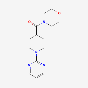 molecular formula C14H20N4O2 B14863651 Morpholin-4-yl[1-(pyrimidin-2-yl)piperidin-4-yl]methanone 