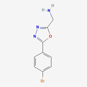 (5-(4-Bromophenyl)-1,3,4-oxadiazol-2-YL)methanamine