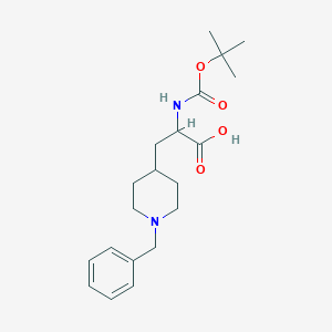 3-(1-Benzylpiperidin-4-yl)-2-((tert-butoxycarbonyl)amino)propanoic acid