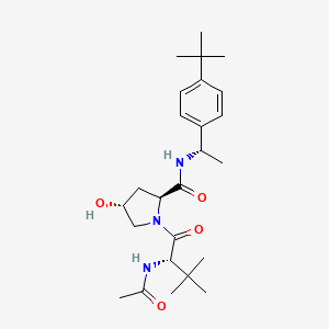 (2S,4R)-1-((S)-2-Acetamido-3,3-dimethylbutanoyl)-N-((S)-1-(4-(tert-butyl)phenyl)ethyl)-4-hydroxypyrrolidine-2-carboxamide