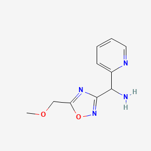 (5-(Methoxymethyl)-1,2,4-oxadiazol-3-yl)(pyridin-2-yl)methanamine