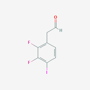 molecular formula C8H5F2IO B14863729 2,3-Difluoro-4-iodo-phenylacetaldehyde 