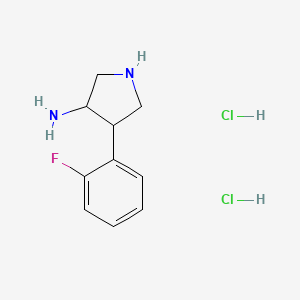 4-(2-Fluorophenyl)pyrrolidin-3-amine dihydrochloride