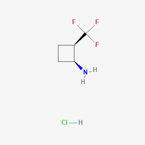 cis-2-(Trifluoromethyl)cyclobutanamine;hydrochloride