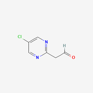 molecular formula C6H5ClN2O B14863767 2-(5-Chloropyrimidin-2-YL)acetaldehyde CAS No. 944902-29-8