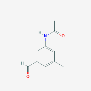 molecular formula C10H11NO2 B14863768 N-(3-Formyl-5-methylphenyl)acetamide CAS No. 1393577-11-1