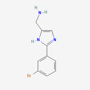 (2-(3-Bromophenyl)-1H-imidazol-5-YL)methanamine