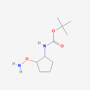 molecular formula C10H20N2O3 B14863774 Tert-butyl (2-(aminooxy)cyclopentyl)carbamate 