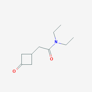 N,N-diethyl-2-(3-oxocyclobutyl)acetamide