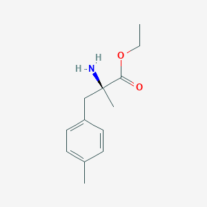 Alanine, 2-methyl-3-(P-methylphenyl), ethyl ester