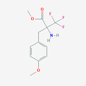 Methyl 2-amino-3,3,3-trifluoro-2-(4-methoxybenzyl)propanoate