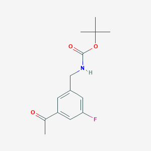 Tert-butyl 3-acetyl-5-fluorobenzylcarbamate