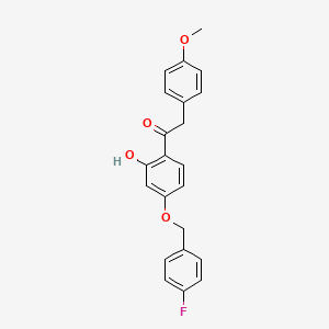 1-(4-(4-Fluorobenzyloxy)-2-hydroxyphenyl)-2-(4-methoxyphenyl)ethanone