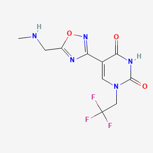 5-(5-((methylamino)methyl)-1,2,4-oxadiazol-3-yl)-1-(2,2,2-trifluoroethyl)pyrimidine-2,4(1H,3H)-dione