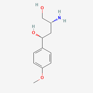 molecular formula C11H17NO3 B14863863 (1R,3R)-3-Amino-1-(4-methoxyphenyl)-1,4-butanediol 