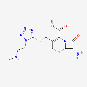 7-Amino-3-[[1-[2-(dimethylamino)ethyl]tetrazol-5-yl]sulfanylmethyl]-8-oxo-5-thia-1-azabicyclo[4.2.0]oct-2-ene-2-carboxylic acid